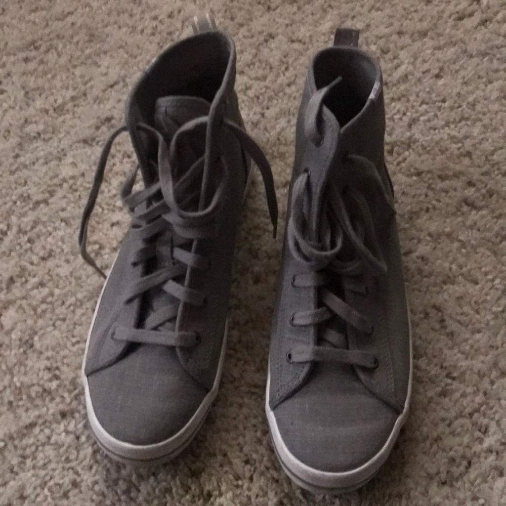 Keds gray high-top sneakers